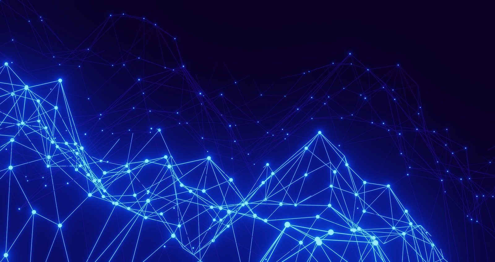 Red de nodos conectados que representa un sistema de inteligencia artificial - Agencia de IA en Talca