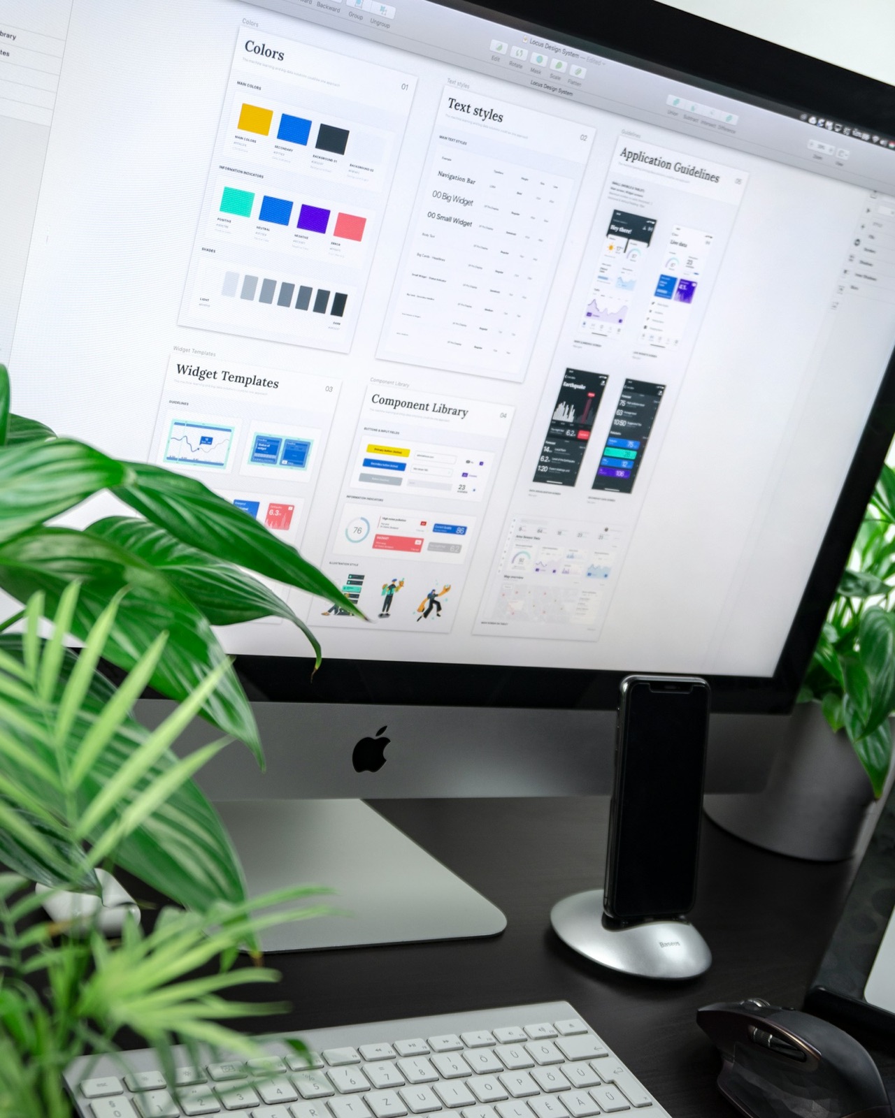 Sistema de diseño de un sitio web en pantalla - Diseño Web en Antofagasta